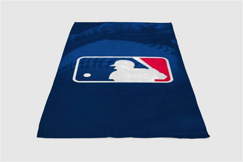 Baseball Logo Sherpa Fleece Blanket Gifts for Family, for Couple