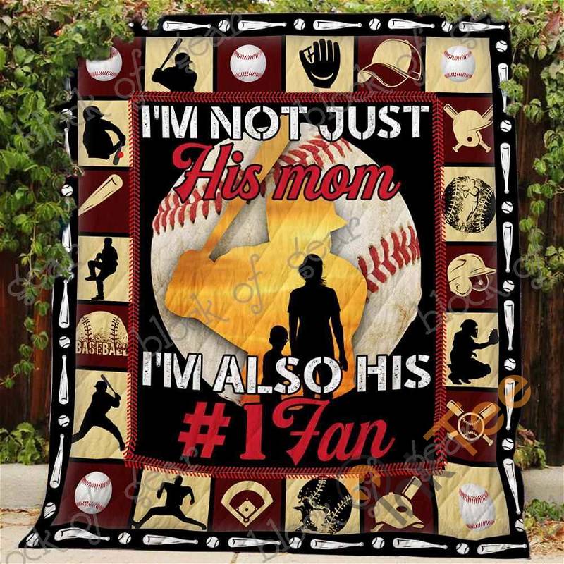 Baseball Mom Quilt Blanket Bedding Set