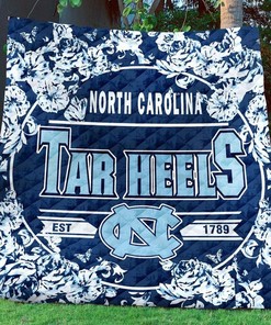Baseball North Carolina Big Tar Heels Ncaa Quilt Blanket Bedding Set