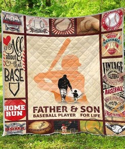 Baseball Premium 1 Quilt Blanket Bedding Set