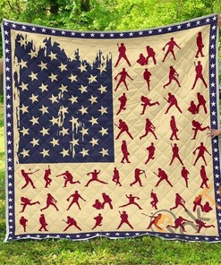 Baseball Premium Quilt Blanket Bedding Set