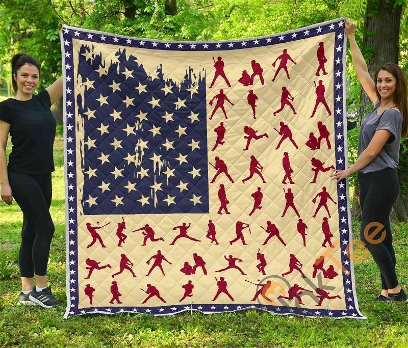 Baseball Premium Quilt Blanket Bedding Set