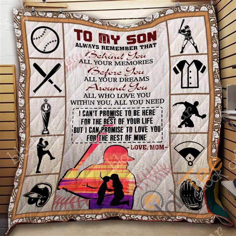 Baseball – To My Son Quilt Blanket Bedding Set