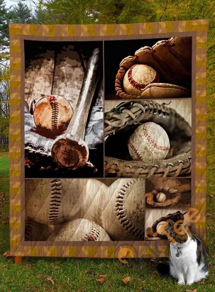Baseball V6 Quilt Blanket Bedding Set