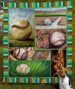 Baseball V8 Quilt Blanket Bedding Set