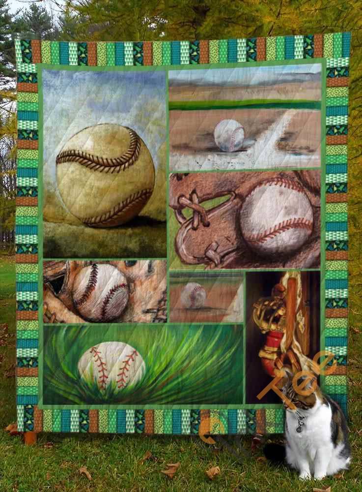 Baseball V8 Quilt Blanket Bedding Set