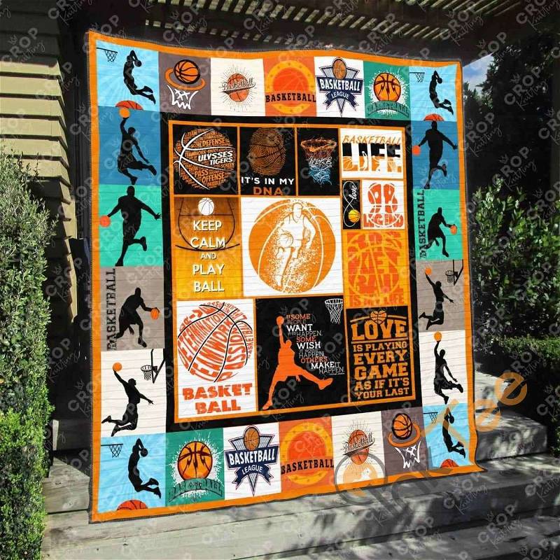 Basketball 3 Quilt Blanket Bedding Set
