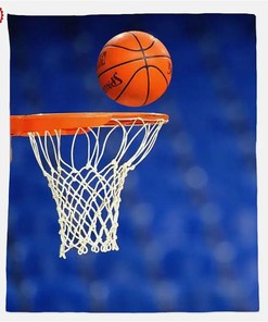 Basketball Blanket Unique Lover Gift Idea Sherpa Fleece Blanket Gifts for Family, for Couple