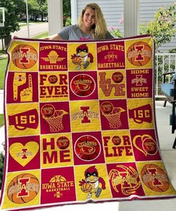 Basketball Team Ncaa Iowa State Cyclones Loved Quilt Blanket Bedding Set