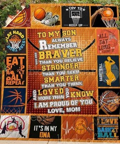 Basketball – To My Son Quilt Blanket Bedding Set