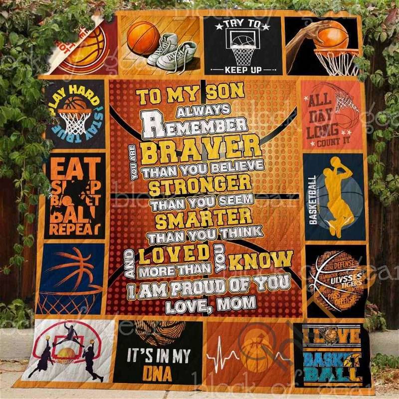 Basketball – To My Son Quilt Blanket Bedding Set