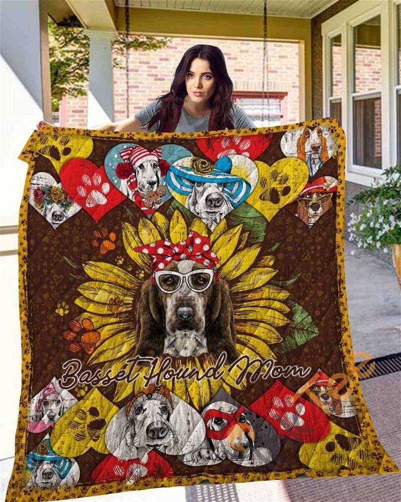 Basset Hound 14 Quilt Blanket Bedding Set