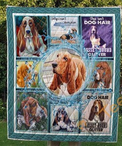 Basset Hound Quilt Blanket Bedding Set