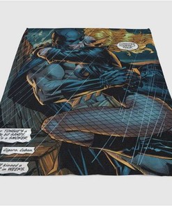 Batman And Black Canary Kiss Sherpa Fleece Blanket Gifts for Family, for Couple