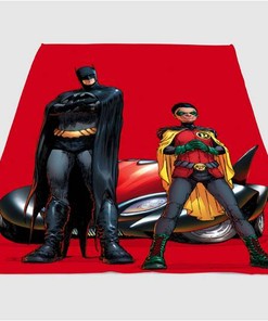 Batman And Robin Sherpa Fleece Blanket Gifts for Family, for Couple