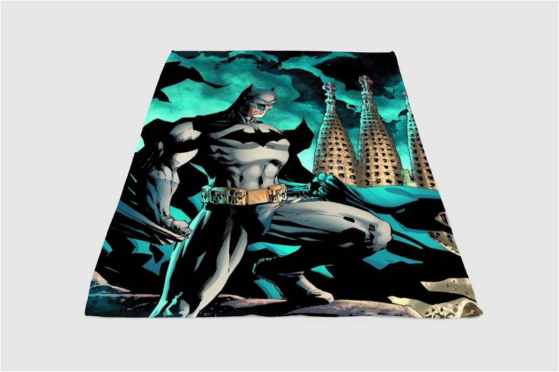 Batman Darkness Sherpa Fleece Blanket Gifts for Family, for Couple