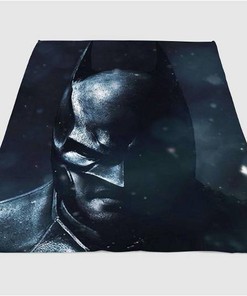 Batman Flare Dark Sherpa Fleece Blanket Gifts for Family, for Couple