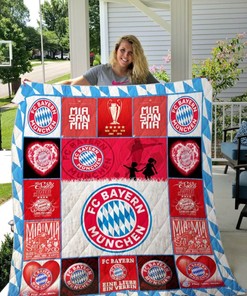 Bayern Munich Logo Quilt Blanket Bedding Set for Home Décor
