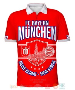 Bayern Munich Red Mia San Mia Polo Shirt