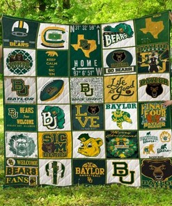 Baylor Bears Combined Ncaa Quilt Blanket Bedding Set