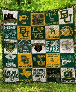 Baylor Bears Quilt Blanket Bedding Set for Fans