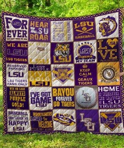 Bayou Forever Ncaa Lsu Tigers Love Quilt Blanket Bedding Set