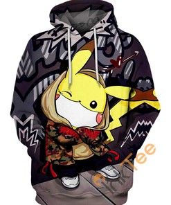B-boy Pikachu Hoodie 3D