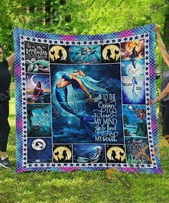 Be A Mermaid Quilt Blanket Bedding Set