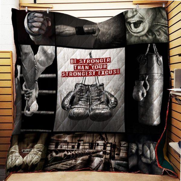 Be Stronger I Love Boxing Quilt Blanket Bedding Set