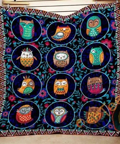 Be The Owl Quilt Blanket Bedding Set