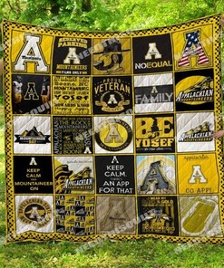 Be Yourself Ncaa Appalachian State Mountaineers Collection Quilt Blanket