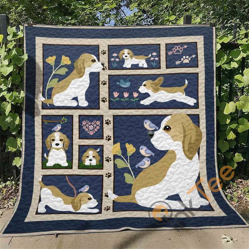Beagle Quilt Blanket Bedding Set