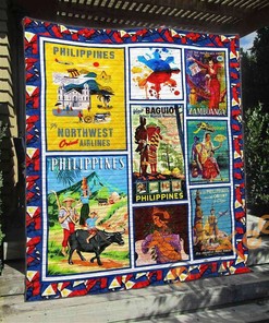Beaitfull Philippines Quilt Blanket Bedding Set