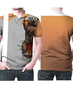 Bear Camping Shuh Duh Fuh Cup Beer Drinking Funny 3d Printed Gift For Camping Lovers Polo Shirt All Over Print Shirt 3d T-shirt