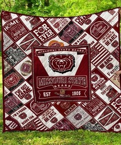 Bears Fan Ncaa Missouri State Bears Collection Quilt Blanket Bedding Set