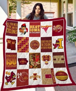 Beat IOWA Ncaa Iowa State Cyclones Collected Quilt Blanket Bedding Set