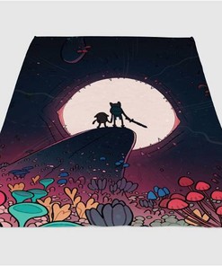 Beautiful Adventure Time Sherpa Fleece Blanket Gifts for Family, for Couple