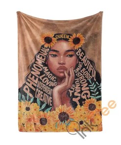 Beautiful Black Queen Sherpa Fleece Blanket Gifts for Family, for Couple