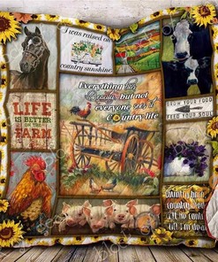 Beautiful Country Life Quilt Blanket Bedding Set