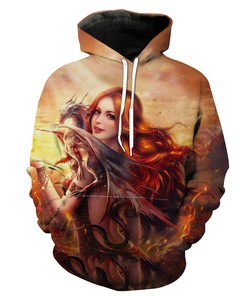 Beautiful Dragon Lady Fantasy Hoodie 3D