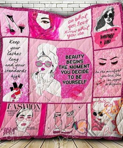 Beauty Begins The Moment You Decide To Be Yourself Quilt Blanket Bedding Set