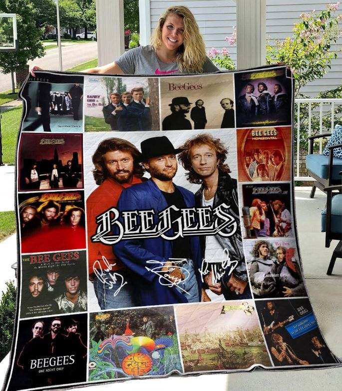 Bee Gees Band Quilt Blanket Bedding Set for Home Décor