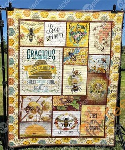 Bee Kind Quilt Blanket Bedding Set