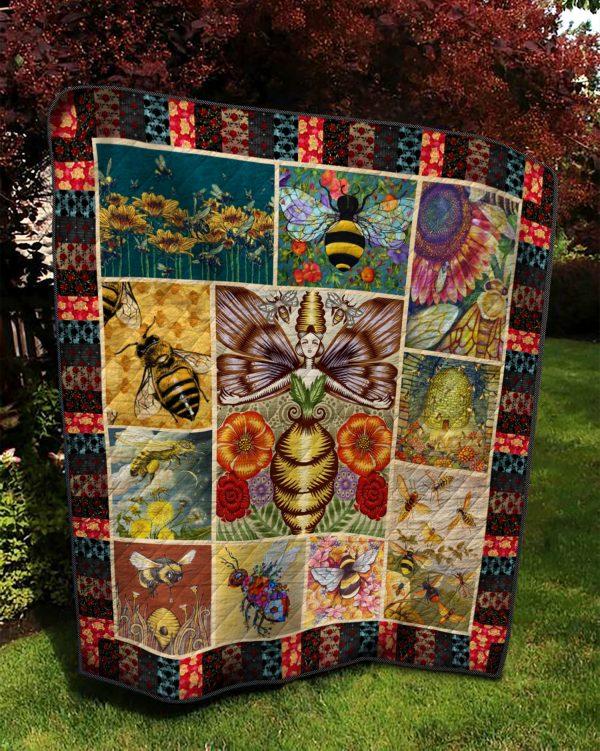 Bee Tnt04 1 Quilt Blanket Bedding Set for Home Décor