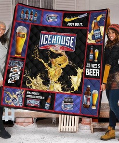 Beer Lovers Gift Idea: Personalized All I Need is Beer Quilt Blanket Bedding Set