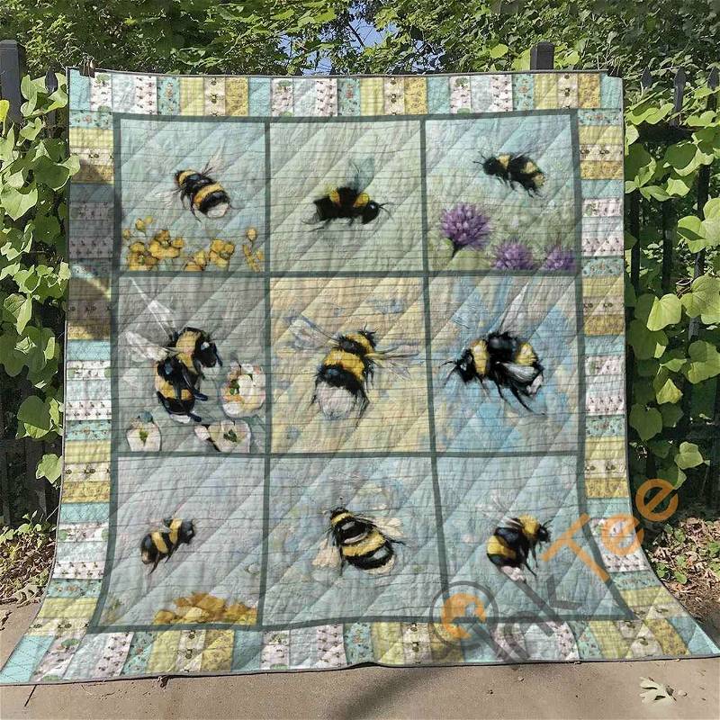 Bees Quilt Blanket Bedding Set