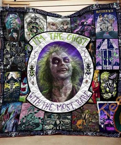Beetlejuice Collage Themed Quilt Blanket Bedding Set