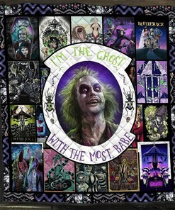 Beetlejuice Film Characters Blanket I'm The Ghost With The Most Babe Gift For Lovers Quilt