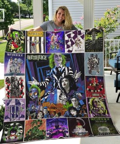 Beetlejuice Halloween Movie Quilt Blanket Bedding Set
