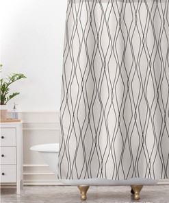 Beige Shower Curtain, Bathroom, Fuge Stone Design, Modern Geometric, Shower, Bathroom Decor, Minimalist Decor, Modern Home
